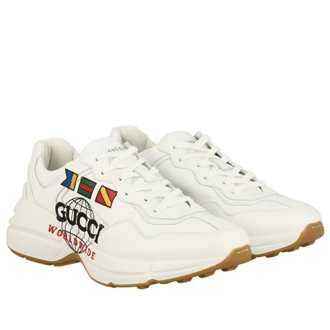 gucci run white|Gucci sneakers for men.